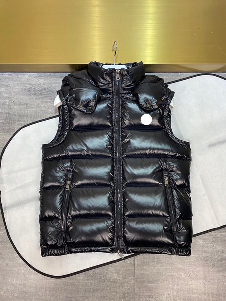 classic chest nfc badge mens down vest hat detachable design men gilet winter hooded down vests size 1--5, Black;white
classic chest nfc badge mens down vest hat detachable design men gilet winter hooded down vests size 1--5, Black;white