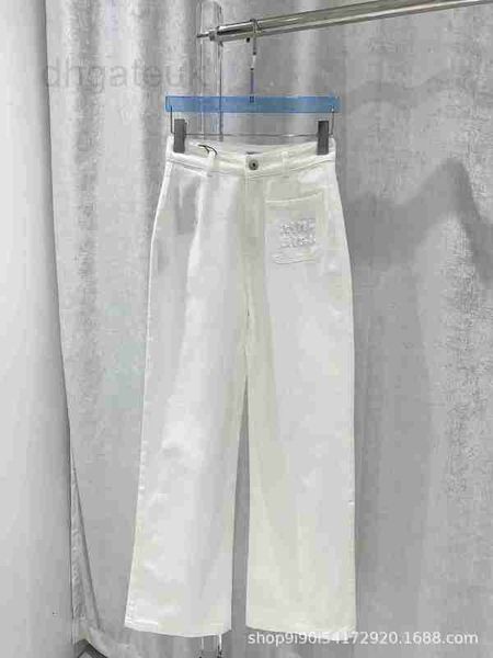 women's jeans designer spring/summer new pocket sticker embroidery letter decoration high waist straight tube denim pants clean fresh p, Blue
women's jeans designer spring/summer new pocket sticker embroidery letter decoration high waist straight tube denim pants clean fresh p, Blue