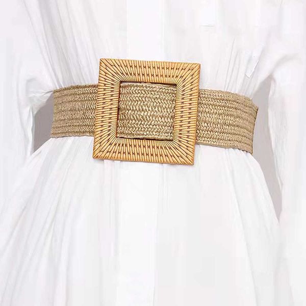 1pcs kid fashion boho straw belt wooden buckle elastic braided belts summer vintage wide waistband dress shirt accessories, Black
1pcs kid fashion boho straw belt wooden buckle elastic braided belts summer vintage wide waistband dress shirt accessories, Black
