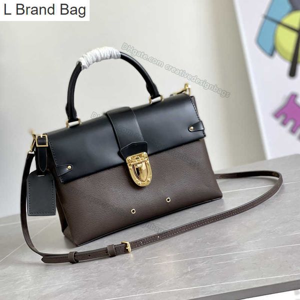 l bag 7a shoulder bags one handle mirror messenger bag postman cowhide canvas handbag fashion flap retro suitcase with lock personality tag, Black
l bag 7a shoulder bags one handle mirror messenger bag postman cowhide canvas handbag fashion flap retro suitcase with lock personality tag, Black