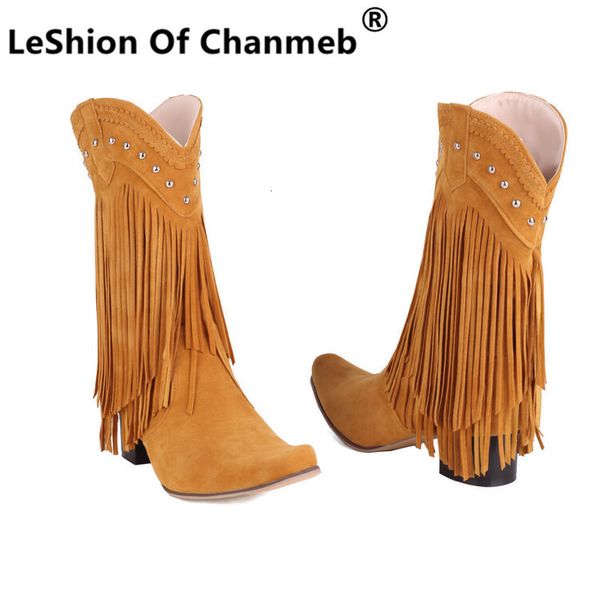 boots leshion of chanmeb fringe mid-calf western boots women punk rivets tassel cowboy boot for cowgirl woman autumn winter shoes 230801, Black
boots leshion of chanmeb fringe mid-calf western boots women punk rivets tassel cowboy boot for cowgirl woman autumn winter shoes 230801, Black