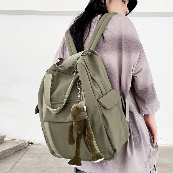 school bags seetic waterproof nylon women's backpack female backpacks simple for girls teenage shoulder travel 230801
school bags seetic waterproof nylon women's backpack female backpacks simple for girls teenage shoulder travel 230801