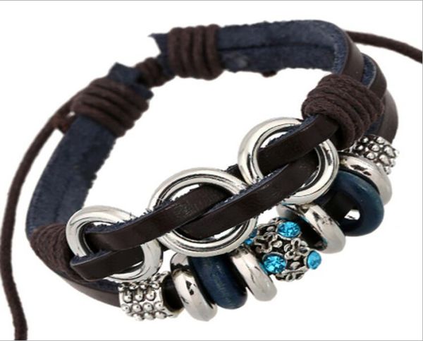 fashion charms bracelets infinity multilayer handmade blue rhinestone alloy circle leather bracelets for men jewelry whole8265976, Golden;silver
fashion charms bracelets infinity multilayer handmade blue rhinestone alloy circle leather bracelets for men jewelry whole8265976, Golden;silver