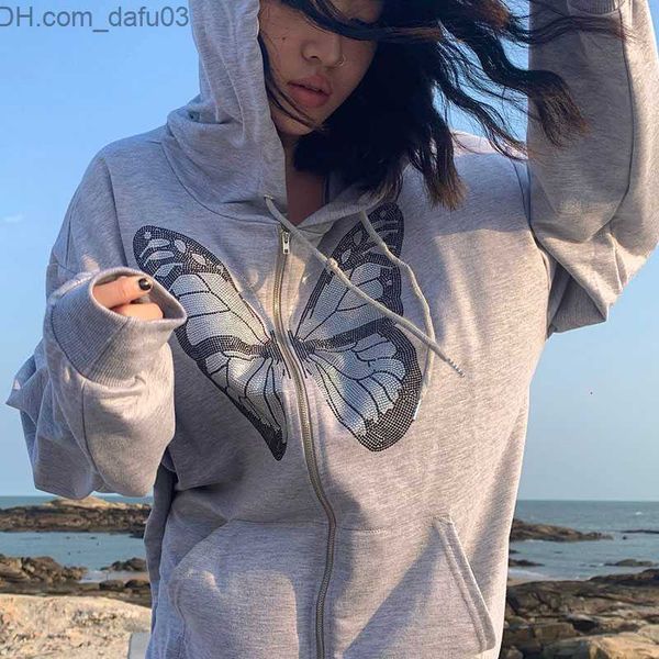 men's hoodies sweatshirts y2k rhinestone butterfly hoodie gothic grey zipper super sweatshirt women's vintage harajuku hoodie stre, Black
men's hoodies sweatshirts y2k rhinestone butterfly hoodie gothic grey zipper super sweatshirt women's vintage harajuku hoodie stre, Black