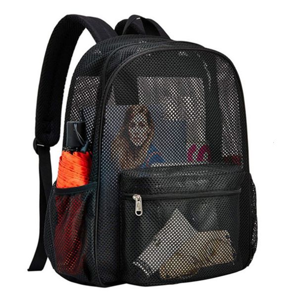 school bags black mesh backpack purse comfortable shoulder strap portable gym highcapacity multifunctional wearresistant for outdoor 230801
school bags black mesh backpack purse comfortable shoulder strap portable gym highcapacity multifunctional wearresistant for outdoor 230801