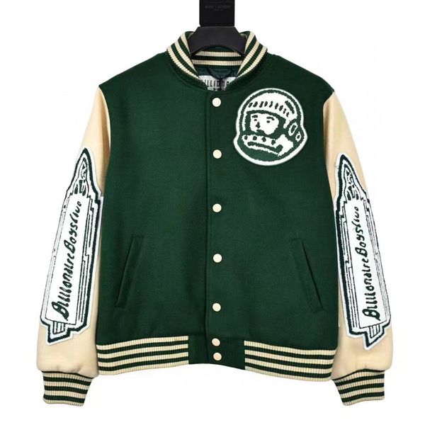 leather sleeve men's coat autumn and winter letters retro embroidered baseball jacket kenyes men loose, Black;brown
leather sleeve men's coat autumn and winter letters retro embroidered baseball jacket kenyes men loose, Black;brown