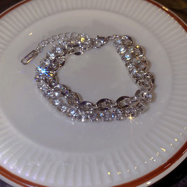 charm bracelets 2023 luxury zircon double layer silver colour bracelet women s personality fashion party jewelry birthday gifts 230802, Golden;silver
charm bracelets 2023 luxury zircon double layer silver colour bracelet women s personality fashion party jewelry birthday gifts 230802, Golden;silver