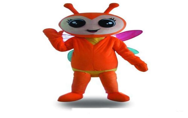 2018 honey firefly fancy dress cartoon animal mascot costume 7573079, Red;yellow