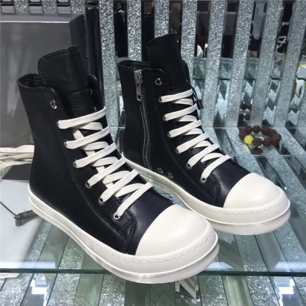 women booties designer canvas casual rick ownes boots shoe fashion men women sneakers rubber bottoms high low black white jumbo lace up thic
women booties designer canvas casual rick ownes boots shoe fashion men women sneakers rubber bottoms high low black white jumbo lace up thic