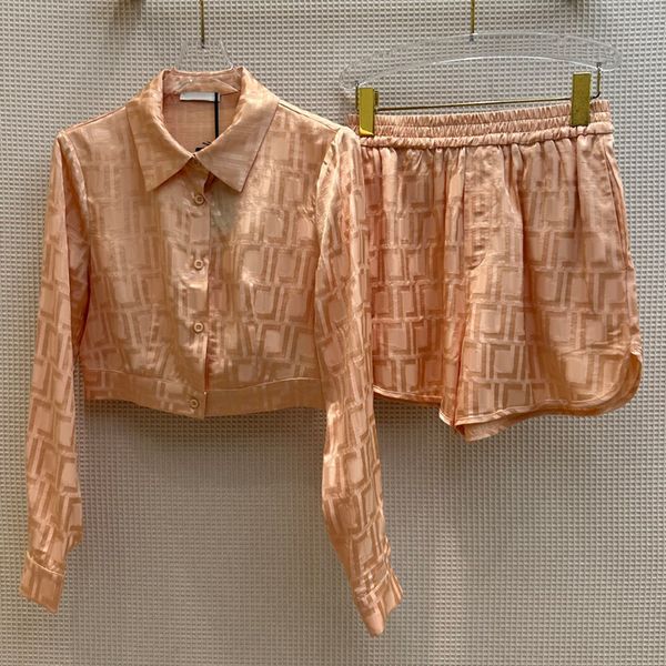 8.2 fashion letter geometric jacquard long sleeve blouses & shirts with elastic waist shorts women's two piece sets, White
8.2 fashion letter geometric jacquard long sleeve blouses & shirts with elastic waist shorts women's two piece sets, White