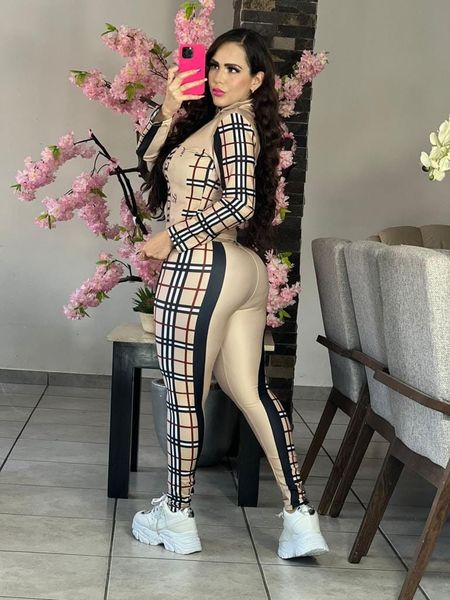 women sweatsuits clothing 2 two piece set women tracksuit brand coat zipper long sleeved pants casual outfit sports suit classic plaid desig, Gray
women sweatsuits clothing 2 two piece set women tracksuit brand coat zipper long sleeved pants casual outfit sports suit classic plaid desig, Gray