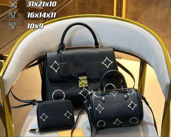 designers totes handbags womens 3pcs/set fashions shoulder bag luxurys shopping crossbody bags flower leather wallet lady clutch purse cross
designers totes handbags womens 3pcs/set fashions shoulder bag luxurys shopping crossbody bags flower leather wallet lady clutch purse cross