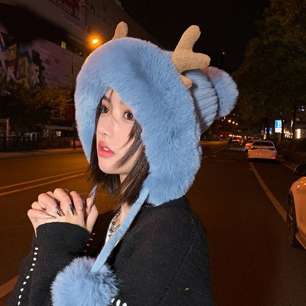 fashion designer jewelry knitted wool hat, plush deer antler hair ball pullover hat versatile scarf, hat & glove sets wholesale dmz97, Blue;gray
fashion designer jewelry knitted wool hat, plush deer antler hair ball pullover hat versatile scarf, hat & glove sets wholesale dmz97, Blue;gray
