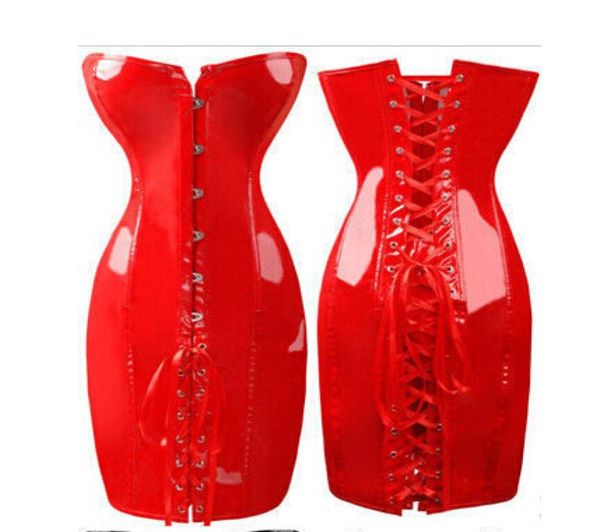 good quality gothic black long corset dress pvc vinyl size s6xl clubwear steampunk4248101, Black;white
good quality gothic black long corset dress pvc vinyl size s6xl clubwear steampunk4248101, Black;white