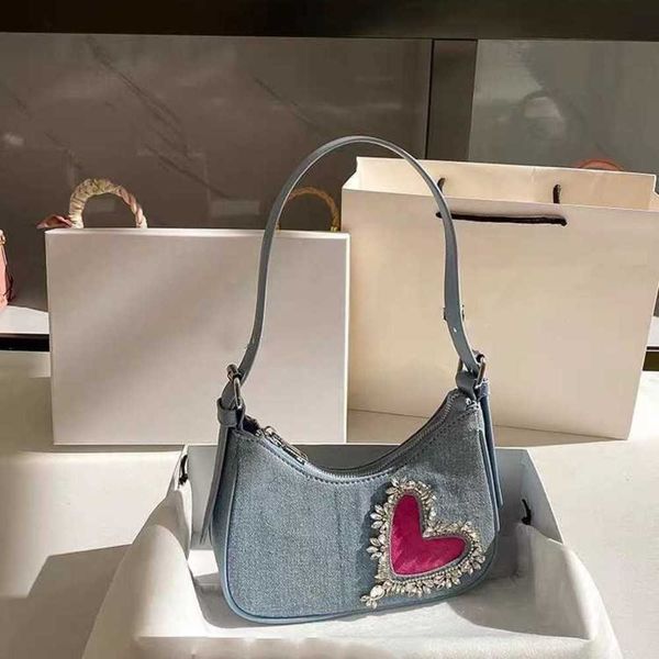barbiecoress this year's popular denim bag 2023 new french niche rhinestone underarm bag for women with a high-end feel 230802
barbiecoress this year's popular denim bag 2023 new french niche rhinestone underarm bag for women with a high-end feel 230802