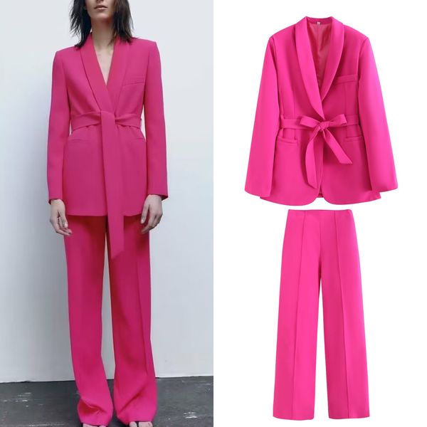 office lady blazer suits women long sleeve v neck sashes blazer+high waist wide leg long pants fashion 2023 sets, White;black
office lady blazer suits women long sleeve v neck sashes blazer+high waist wide leg long pants fashion 2023 sets, White;black