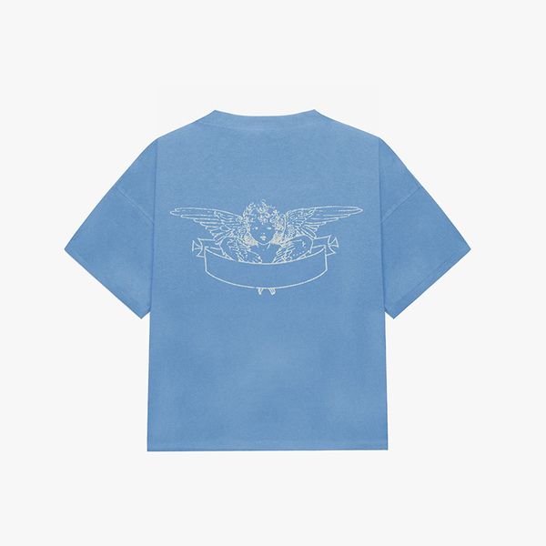 23fw new woman men's t-shirts high end limited classic simple vintage washed angel letter printing tee summer beach breathable fashion, White;black
23fw new woman men's t-shirts high end limited classic simple vintage washed angel letter printing tee summer beach breathable fashion, White;black