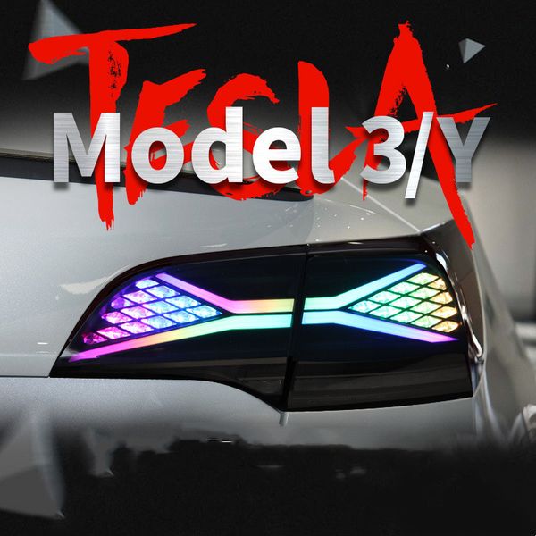 upgrade rgb style rear lights for tesla model3/model y tail brake lights turn signal x - men mirage taillight
upgrade rgb style rear lights for tesla model3/model y tail brake lights turn signal x - men mirage taillight