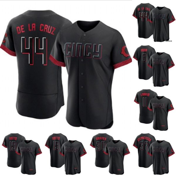 44 elly de la cruz reds cincy 2023 city connect jersey joey votto jonathan india luke maile tyler stephenson nick lodolo pete rose nick lodo, Blue;black
44 elly de la cruz reds cincy 2023 city connect jersey joey votto jonathan india luke maile tyler stephenson nick lodolo pete rose nick lodo, Blue;black