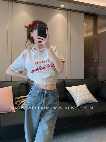 jimo original factory ader embroidery letter front shoulder t-shirt women's xia chao brand small style design feel loose cotton short s, White
jimo original factory ader embroidery letter front shoulder t-shirt women's xia chao brand small style design feel loose cotton short s, White
