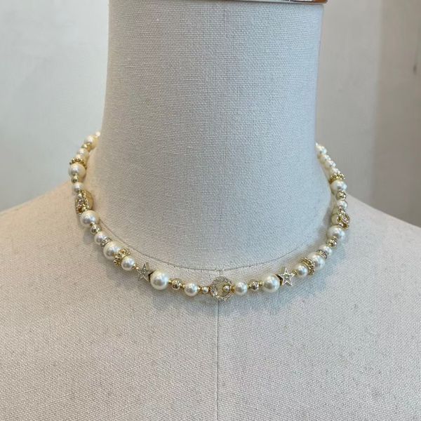 2023 luxury quality charm punk pednant necklace choker with diamond and nature shell beads in 18k gold plated have box stamp ps7456b, Golden
2023 luxury quality charm punk pednant necklace choker with diamond and nature shell beads in 18k gold plated have box stamp ps7456b, Golden