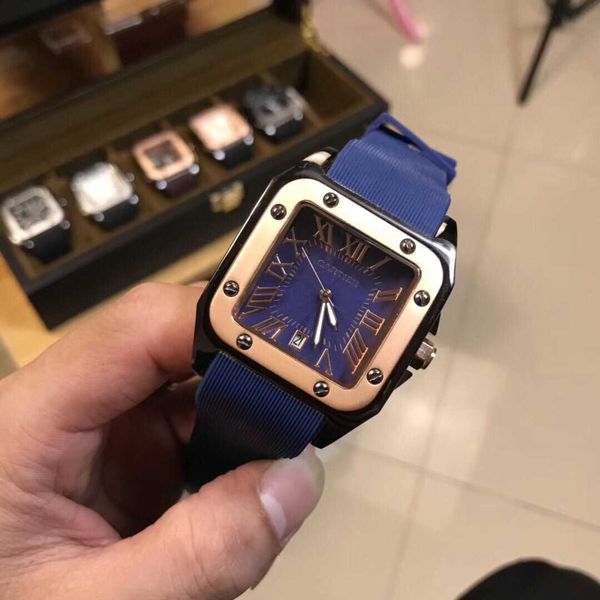 luxury classical santos watch for men movement quartz watches gt7y high qualiy prx montre luxe blue dial date uhr limited sales with box, Slivery;golden
luxury classical santos watch for men movement quartz watches gt7y high qualiy prx montre luxe blue dial date uhr limited sales with box, Slivery;golden