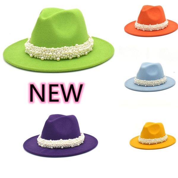 wide brim hats bucket big pearl fedora hat woolen jazz party hats ladies men panama 230801, Blue;gray
wide brim hats bucket big pearl fedora hat woolen jazz party hats ladies men panama 230801, Blue;gray