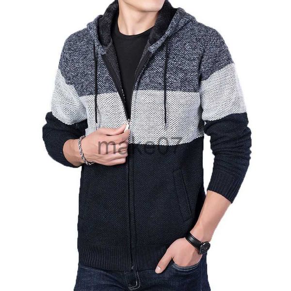 men's sweaters plush and thick autumn and winter sweaters men's jackets color matching hooded knitwear loose fitting youth trend h, White;black
men's sweaters plush and thick autumn and winter sweaters men's jackets color matching hooded knitwear loose fitting youth trend h, White;black