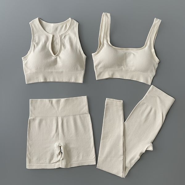 yoga outfit seamless set ribbed workout outfits for women 24 piece sport bra high waist shorts leggings sets fitness gym clothing p230801
yoga outfit seamless set ribbed workout outfits for women 24 piece sport bra high waist shorts leggings sets fitness gym clothing p230801