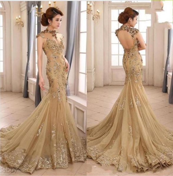 2020 new backless high neck with capped short sleeves champagne long evening gowns zuhair murad mermaid lace formal dresses e1362565, Black;red
2020 new backless high neck with capped short sleeves champagne long evening gowns zuhair murad mermaid lace formal dresses e1362565, Black;red