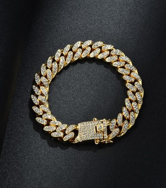 13mm 678910inch hiphop gold silver rosegold simulated iced out miami cuban link chain bracelet3060543, Black
13mm 678910inch hiphop gold silver rosegold simulated iced out miami cuban link chain bracelet3060543, Black