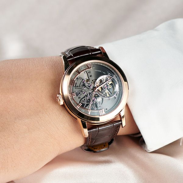 wristwatches oblvlo retro men skeleton automatic watch mechanical casual fashion calfskin strap sapphire waterproof rose gold clock 42mm vms, Slivery;brown
wristwatches oblvlo retro men skeleton automatic watch mechanical casual fashion calfskin strap sapphire waterproof rose gold clock 42mm vms, Slivery;brown