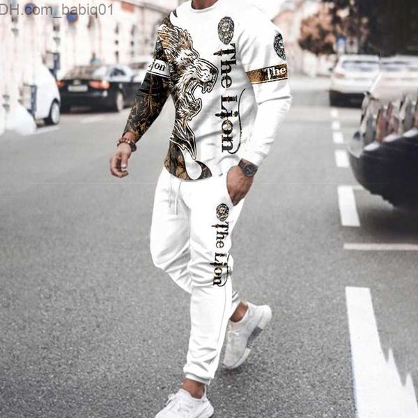 men's tracksuits round neck 2-piece sweatshirt jogging pants suit men's streetswear sweatpants tracksuit men's sportswear sui, Gray
men's tracksuits round neck 2-piece sweatshirt jogging pants suit men's streetswear sweatpants tracksuit men's sportswear sui, Gray