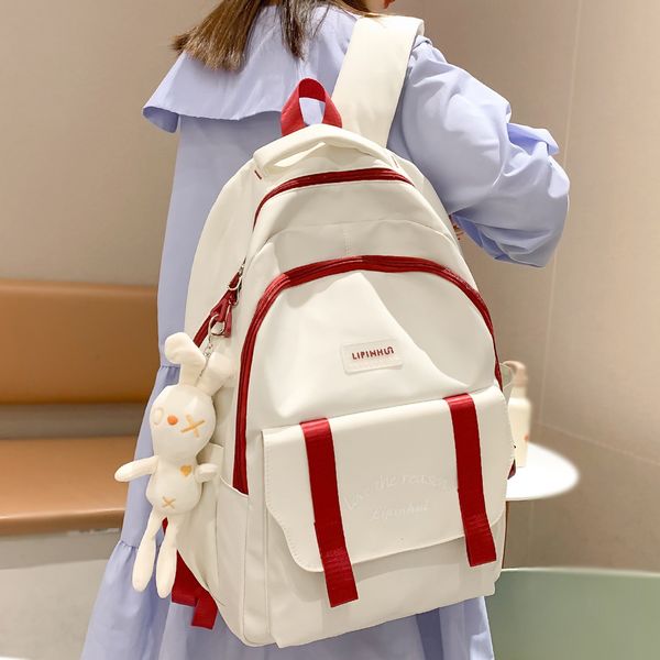 school bags girl nylon high capacity kawaii bag waterproof female travel book ladies laptrendy college backpack women fashion 230801
school bags girl nylon high capacity kawaii bag waterproof female travel book ladies laptrendy college backpack women fashion 230801