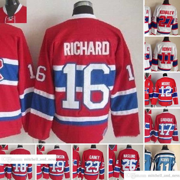 1909-1999 movie retro ccm hockey jersey embroidery 11 saku koivu 12 dominic moore 16 henri richard 17 georges laraque 18 serge savard 19 lar, Black;red
1909-1999 movie retro ccm hockey jersey embroidery 11 saku koivu 12 dominic moore 16 henri richard 17 georges laraque 18 serge savard 19 lar, Black;red