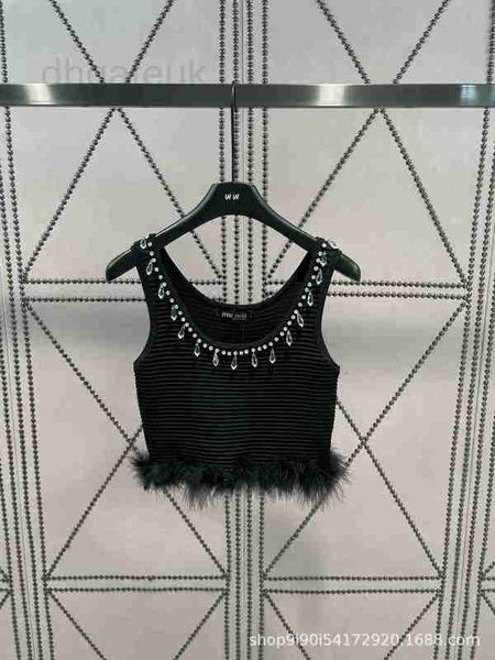 women's tanks & camis designer spring/summer new heavy industry neckline nail drill knitted short tank with flowing bottom design versa, White
women's tanks & camis designer spring/summer new heavy industry neckline nail drill knitted short tank with flowing bottom design versa, White