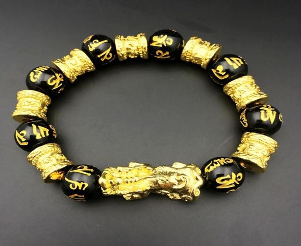 natural obsidian six words mantra buddha beads bracelets feng shui wealth pixiu bracelet jewelry5311522, Golden;silver
natural obsidian six words mantra buddha beads bracelets feng shui wealth pixiu bracelet jewelry5311522, Golden;silver