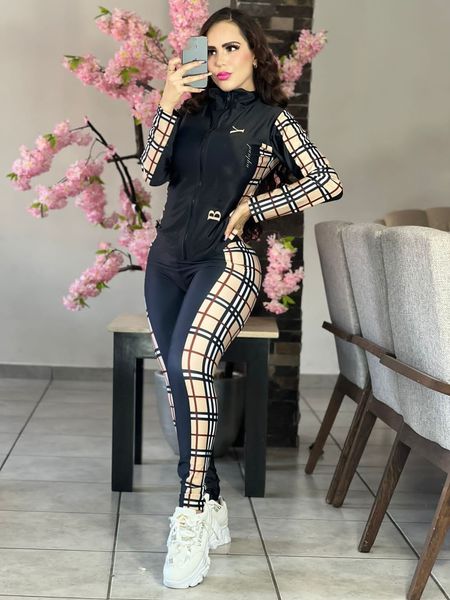 womens tracksuit women two piece sets woman sweatsuits clothing brand coat zipper long sleeved pants casual outfit sports suit classic plaid, Gray
womens tracksuit women two piece sets woman sweatsuits clothing brand coat zipper long sleeved pants casual outfit sports suit classic plaid, Gray