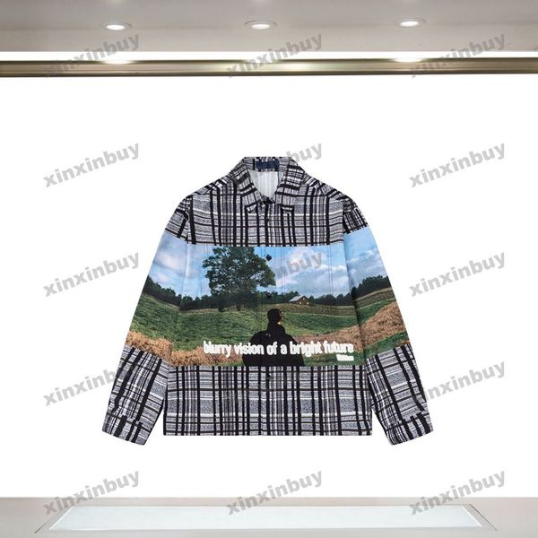 xinxinbuy men designer coat jacket denim bright future letter jacquard long sleeve women gray black white blue s-2xl, Black;brown
xinxinbuy men designer coat jacket denim bright future letter jacquard long sleeve women gray black white blue s-2xl, Black;brown