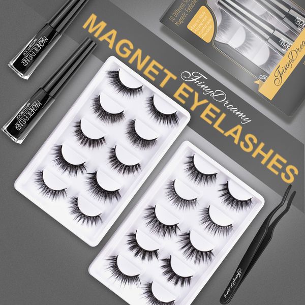 false eyelashes finydreamy 10 pairs magnetic repeated use waterproof eyeliner tweezers makeup set 3d mink faux lashes cils 230801
false eyelashes finydreamy 10 pairs magnetic repeated use waterproof eyeliner tweezers makeup set 3d mink faux lashes cils 230801