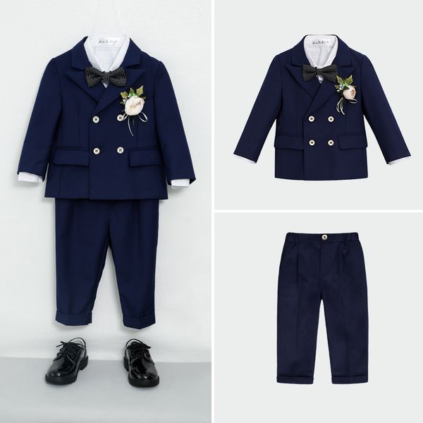 suits children's autumn formal solid color suit set boys wedding party host pography costume kids blazer vest pants bowtie clothes 2308, Black
suits children's autumn formal solid color suit set boys wedding party host pography costume kids blazer vest pants bowtie clothes 2308, Black