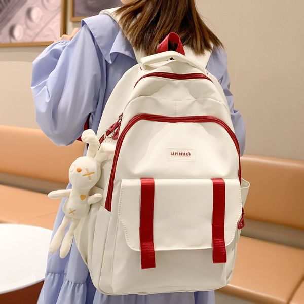 school bags female travel waterproof high capacity college backpack lady kawaii women lapschoolbag girl nylon cute book fashion 230801
school bags female travel waterproof high capacity college backpack lady kawaii women lapschoolbag girl nylon cute book fashion 230801