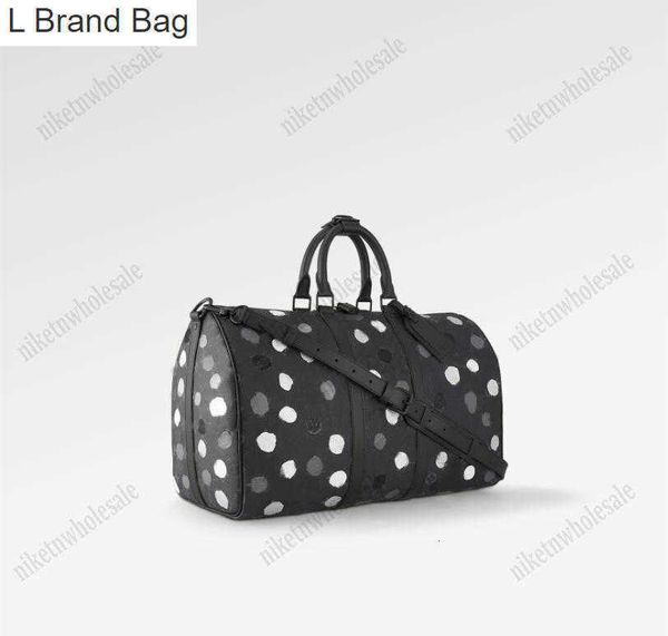 l bag m46400 men's designer dots duffel bags x yk bandouliere keepall 45 handbag yayoi kusama 3d printed dots designer weekend travel b, Black
l bag m46400 men's designer dots duffel bags x yk bandouliere keepall 45 handbag yayoi kusama 3d printed dots designer weekend travel b, Black