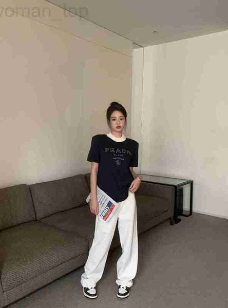 women's t-shirt designer p family 23 summer new fashion 3d letter woolen collar casual simple versatile short sleeve t-shirt a7ev, White
women's t-shirt designer p family 23 summer new fashion 3d letter woolen collar casual simple versatile short sleeve t-shirt a7ev, White
