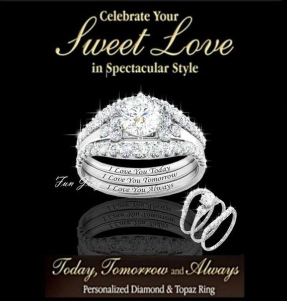 wedding rings 3pcs set classic bright woman fashion crystal jewelry exquisite silver colour white ring6486164, Slivery;golden
wedding rings 3pcs set classic bright woman fashion crystal jewelry exquisite silver colour white ring6486164, Slivery;golden