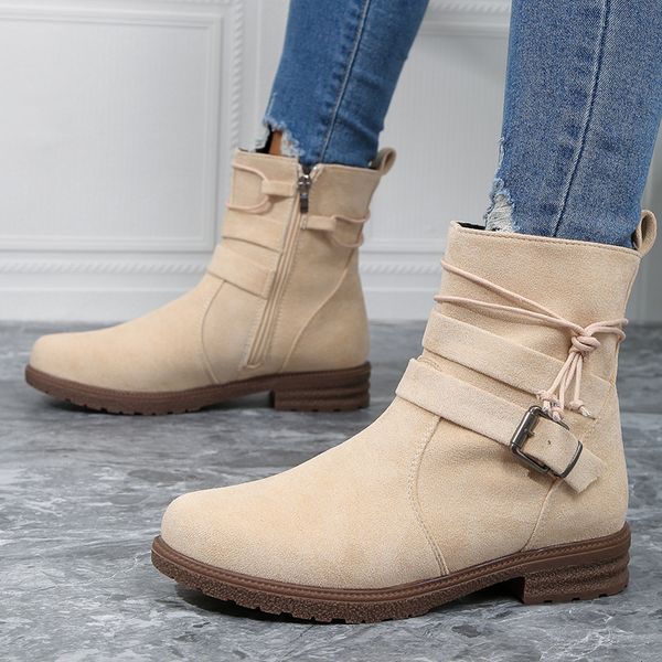 boots faux suede buckle cowboy boots women autumn side zipper western boots woman low heels platform cowgirl ankle botas big size 230803, Black
boots faux suede buckle cowboy boots women autumn side zipper western boots woman low heels platform cowgirl ankle botas big size 230803, Black