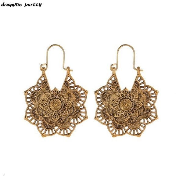 stud vintage mandala flower drop dangle earring for women girl tribal hollow floral pendant earrings pendientes 230802, Golden;silver
stud vintage mandala flower drop dangle earring for women girl tribal hollow floral pendant earrings pendientes 230802, Golden;silver