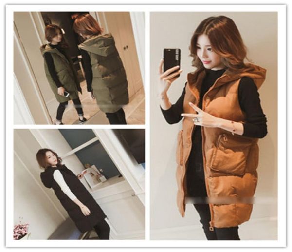 women039s zip up midlong hooded quilted padded puffer vest jacket waistcoat3939608, Tan;black
women039s zip up midlong hooded quilted padded puffer vest jacket waistcoat3939608, Tan;black