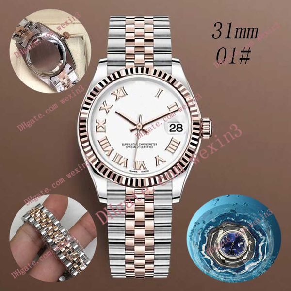deluxe flat roman edging small chain 31mm 2813 gold automatic steel swim waterproof watch, Slivery;brown
deluxe flat roman edging small chain 31mm 2813 gold automatic steel swim waterproof watch, Slivery;brown