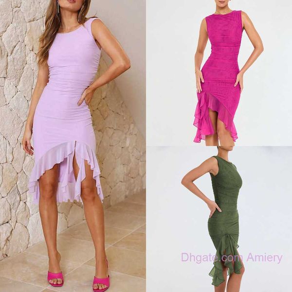 2023 spring summer dress womens new round neck sleeveless dresses fashion tight-fitting backless pleated mid-length skirt, Black;gray
2023 spring summer dress womens new round neck sleeveless dresses fashion tight-fitting backless pleated mid-length skirt, Black;gray